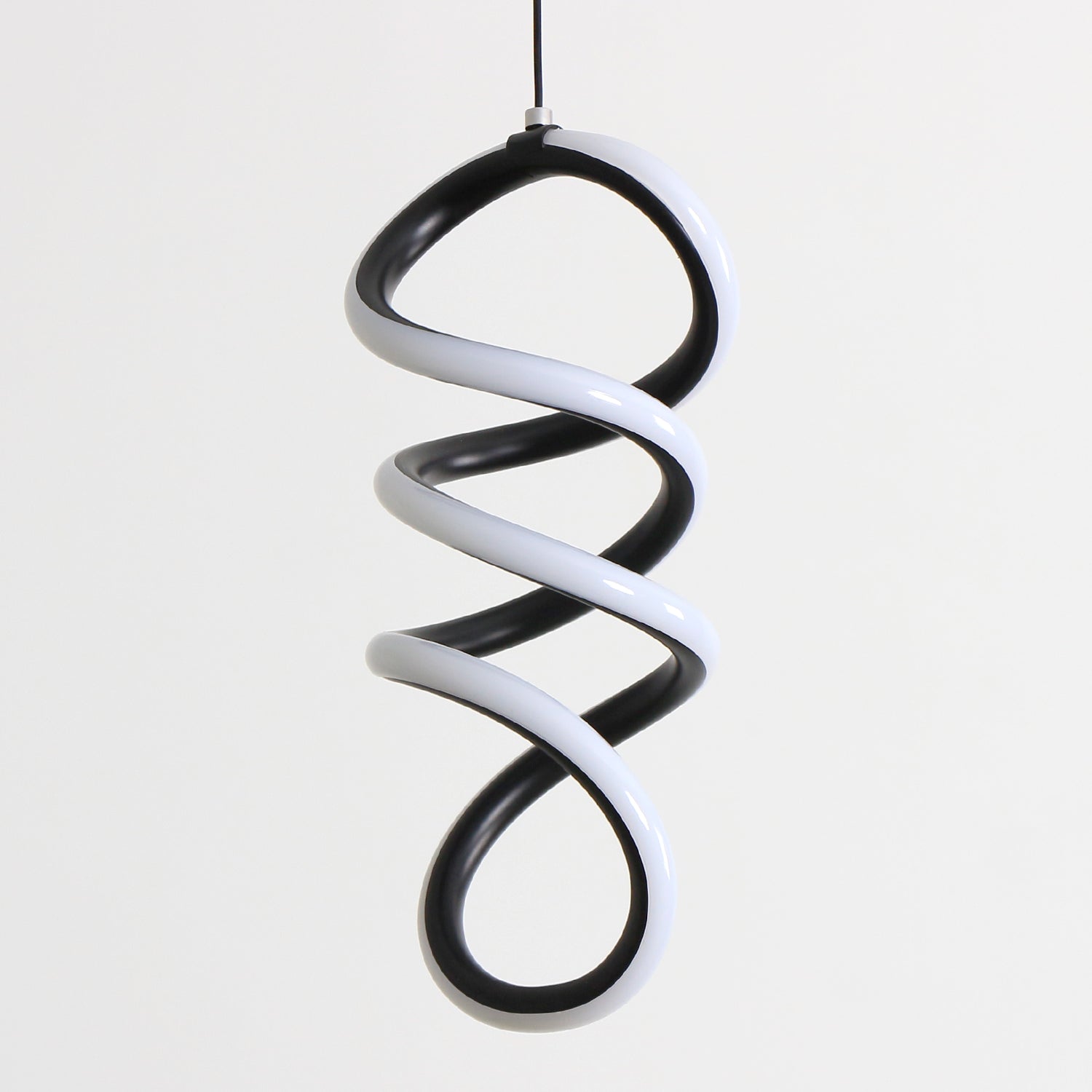 11.8"H*4.5"W Swirl LED Triac Dimmable Mini-Pendant Light with Black or Chrome Finish