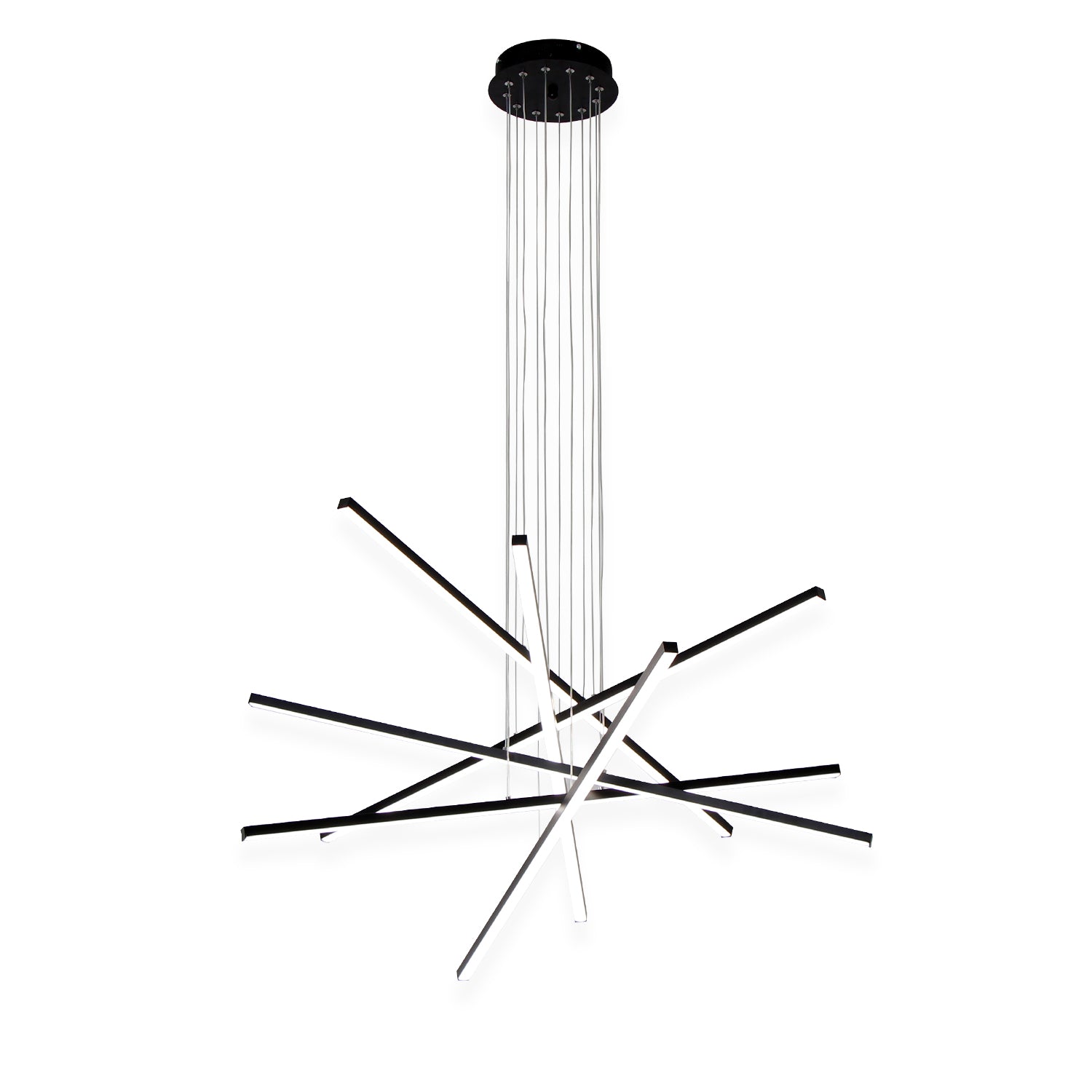 3/6 Lights Linear Sputnik LED Triac Dimmable Chandeliers