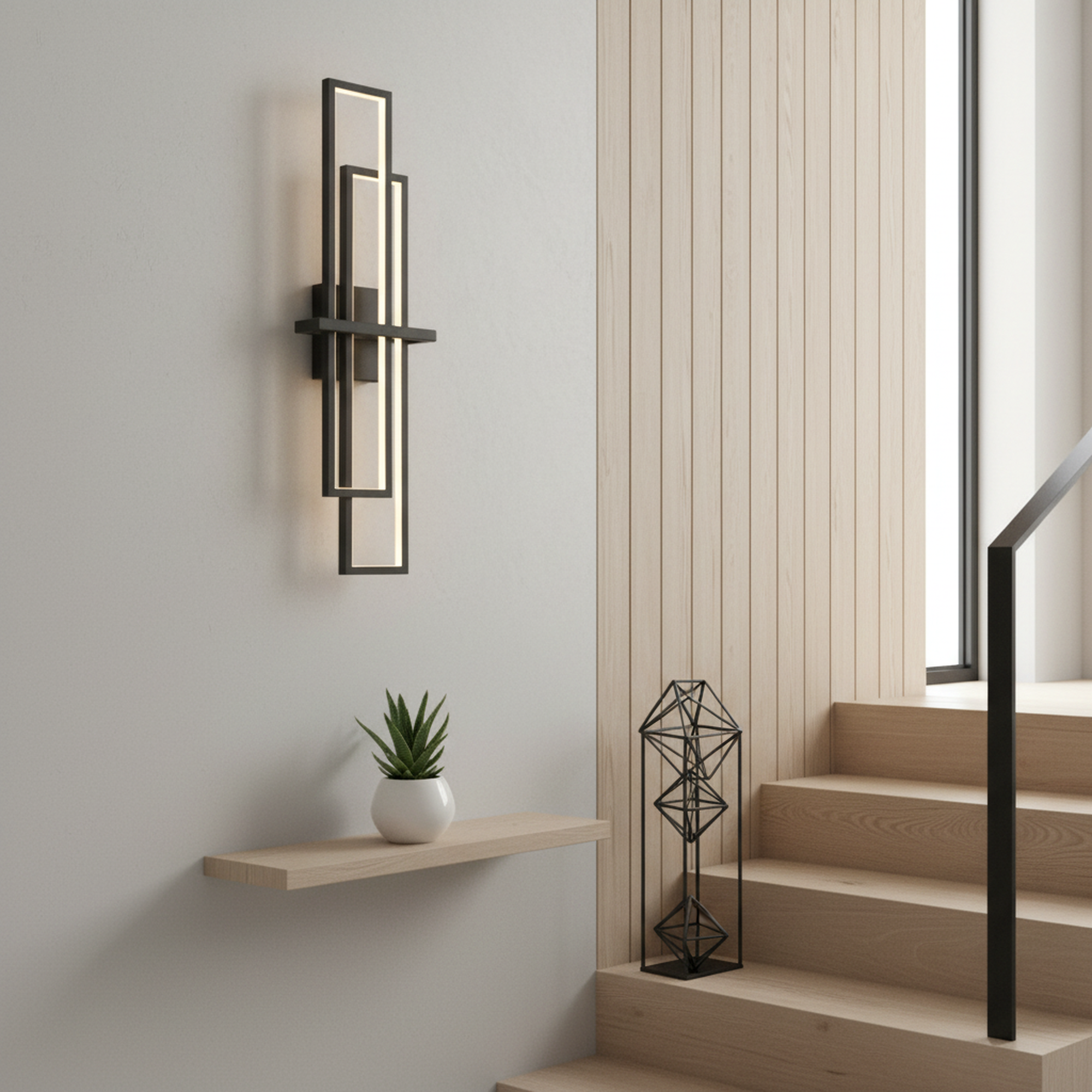 24"/32 in" Modern LED Dimmable Wall Sconces with 3000K Warm Light