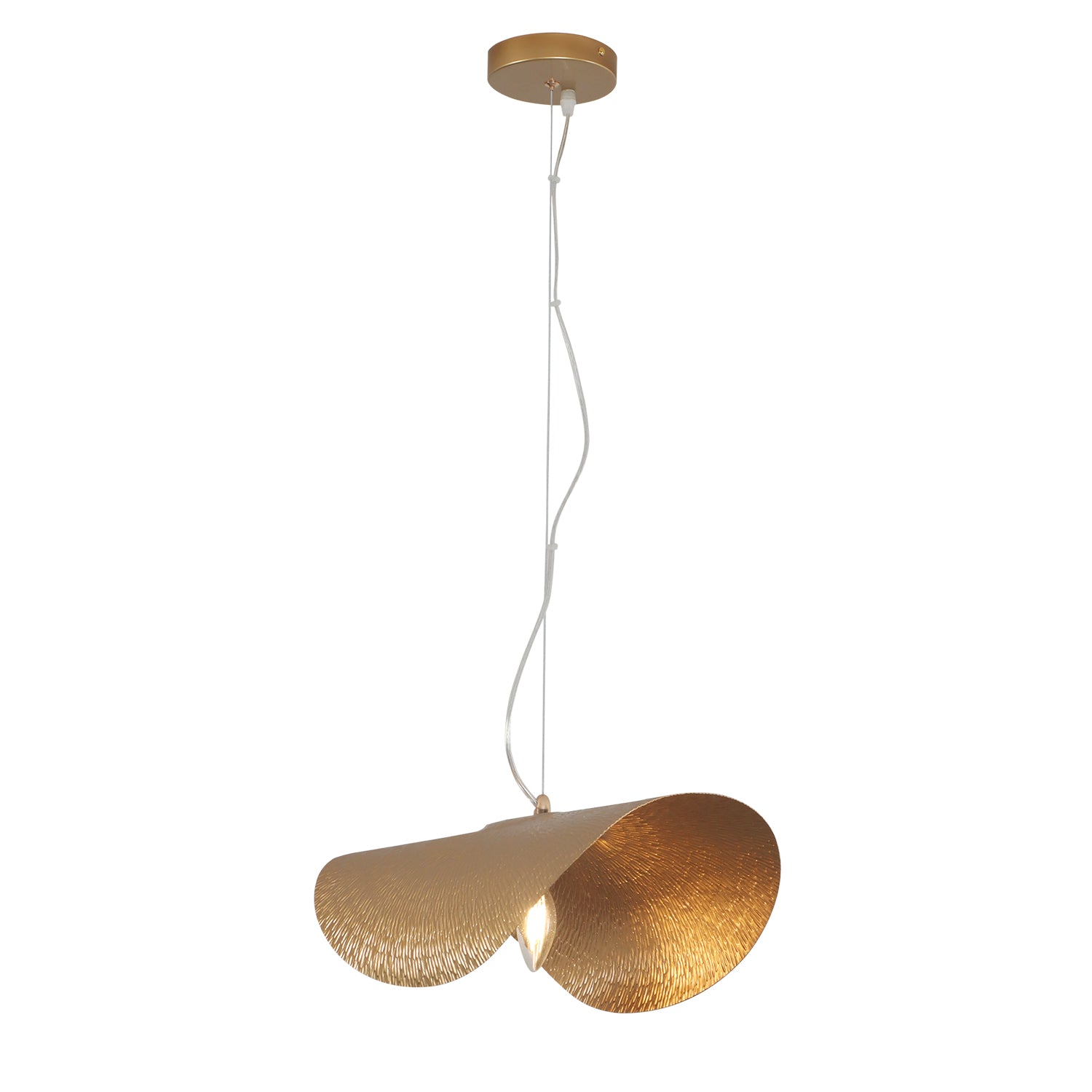 18 in. 1-Light Bronze Vintage Copper Pendant Light, E12 Bulb Base