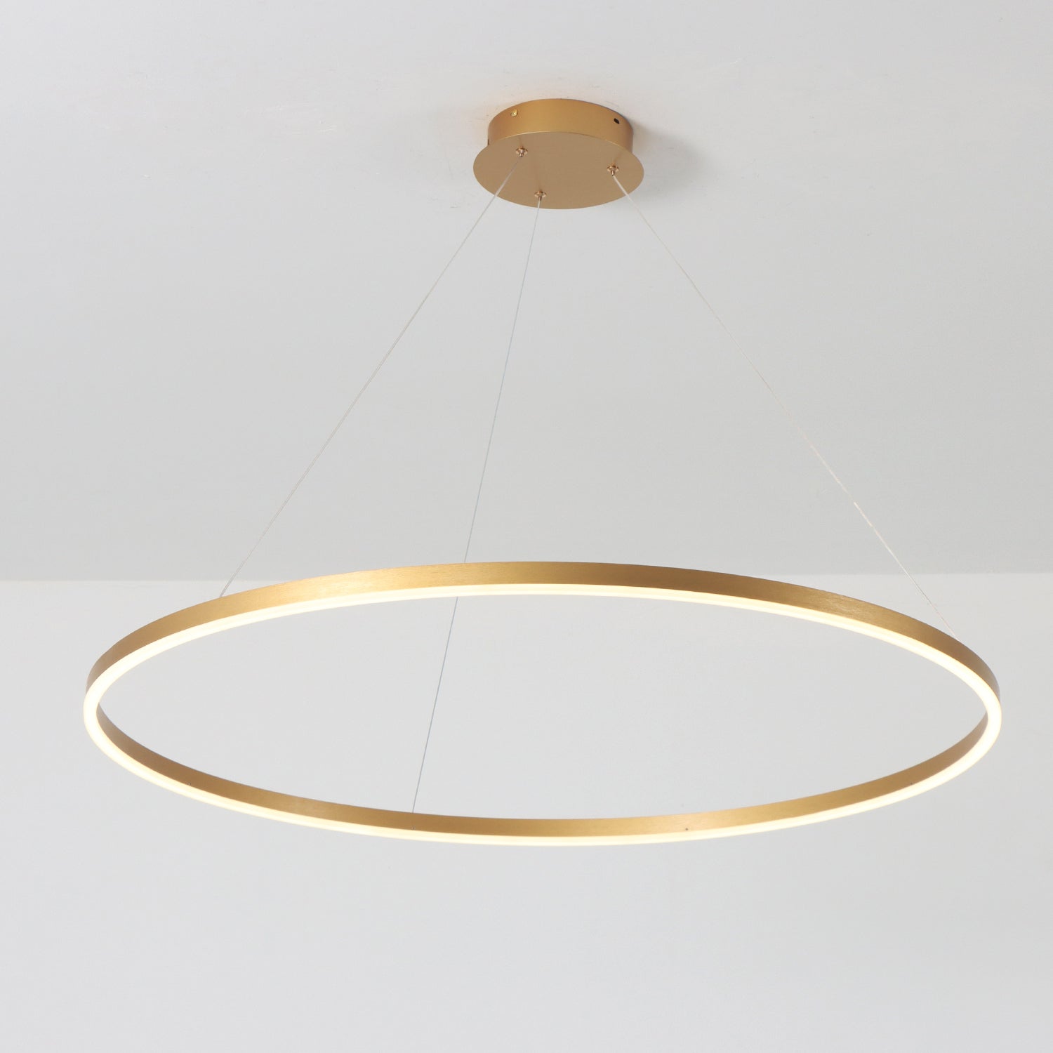 1 Ring LED Dimmable Acrylic Shade Pendant Light with Remote Control,H1.4"