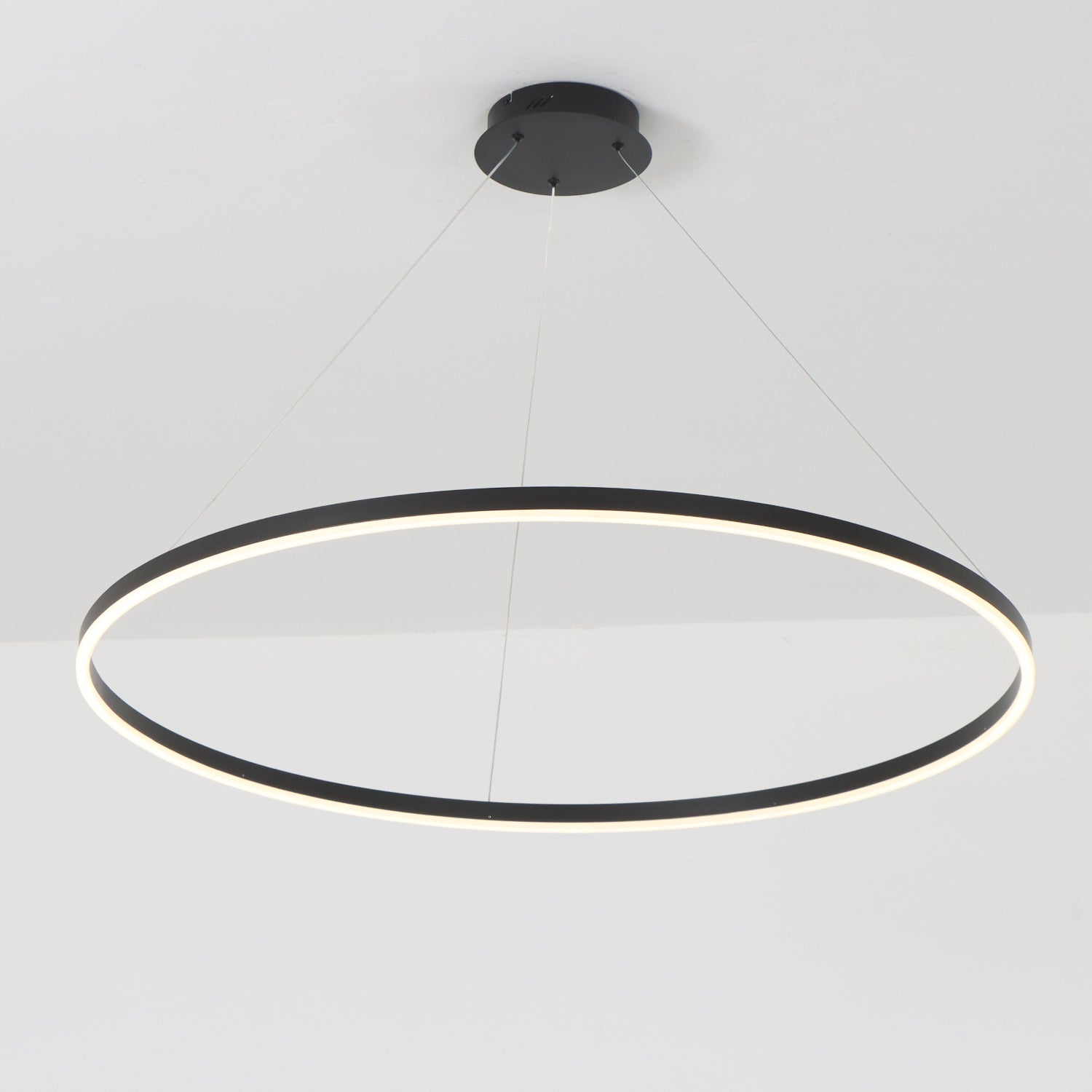 1 Ring LED Dimmable Acrylic Shade Pendant Light with Remote Control,H1.4"