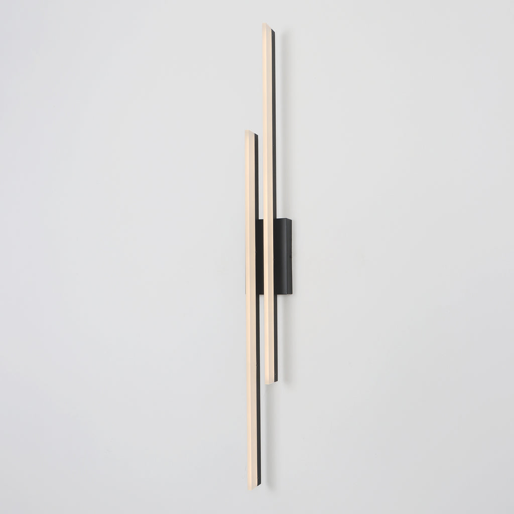 2-Lights Linear Modern LED Triac Dimmable Flush Mount with Acrylic Shade