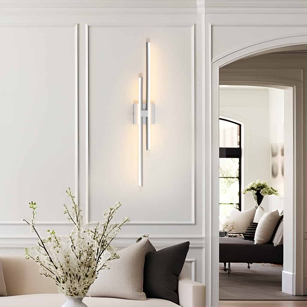 24"/32"/40" 2 Lights Minimalist Linear LED Wall Sconce,Vanity Light