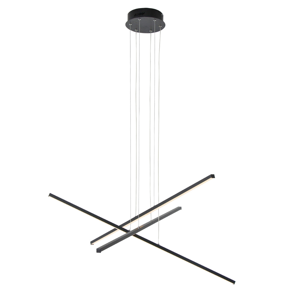 3/6 Lights Linear Sputnik LED Triac Dimmable Chandeliers