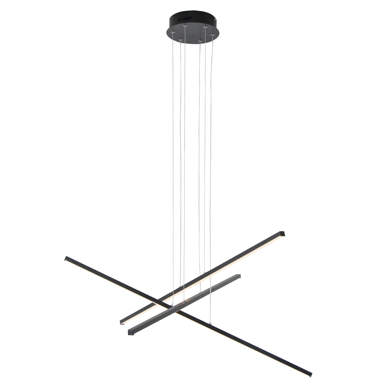 3/6 Lights Linear Sputnik LED Triac Dimmable Chandeliers