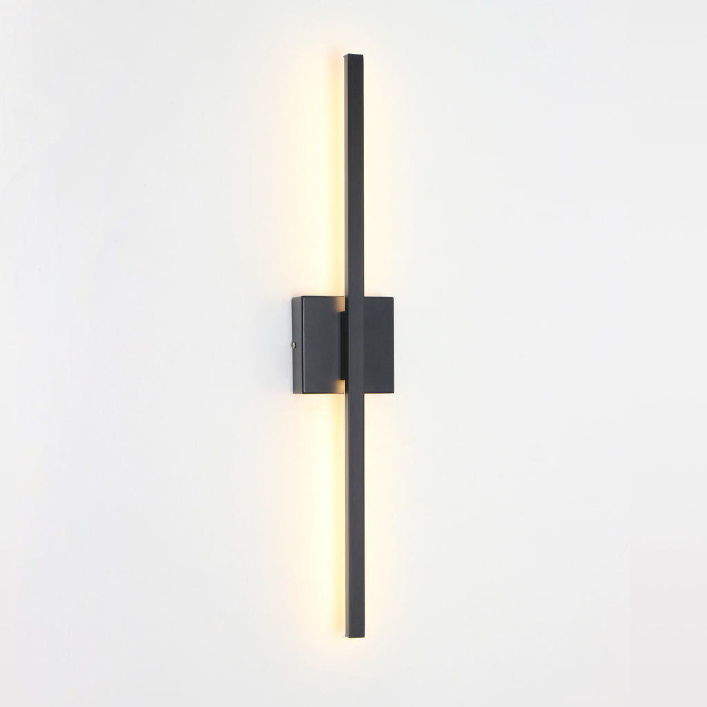 Modern LED Line Wall Sconces Traic Switch Dimming Alumnium Black/Silver/Gold Wall Light for Living Bedroom, Kitchen, Bathroom, Office Room