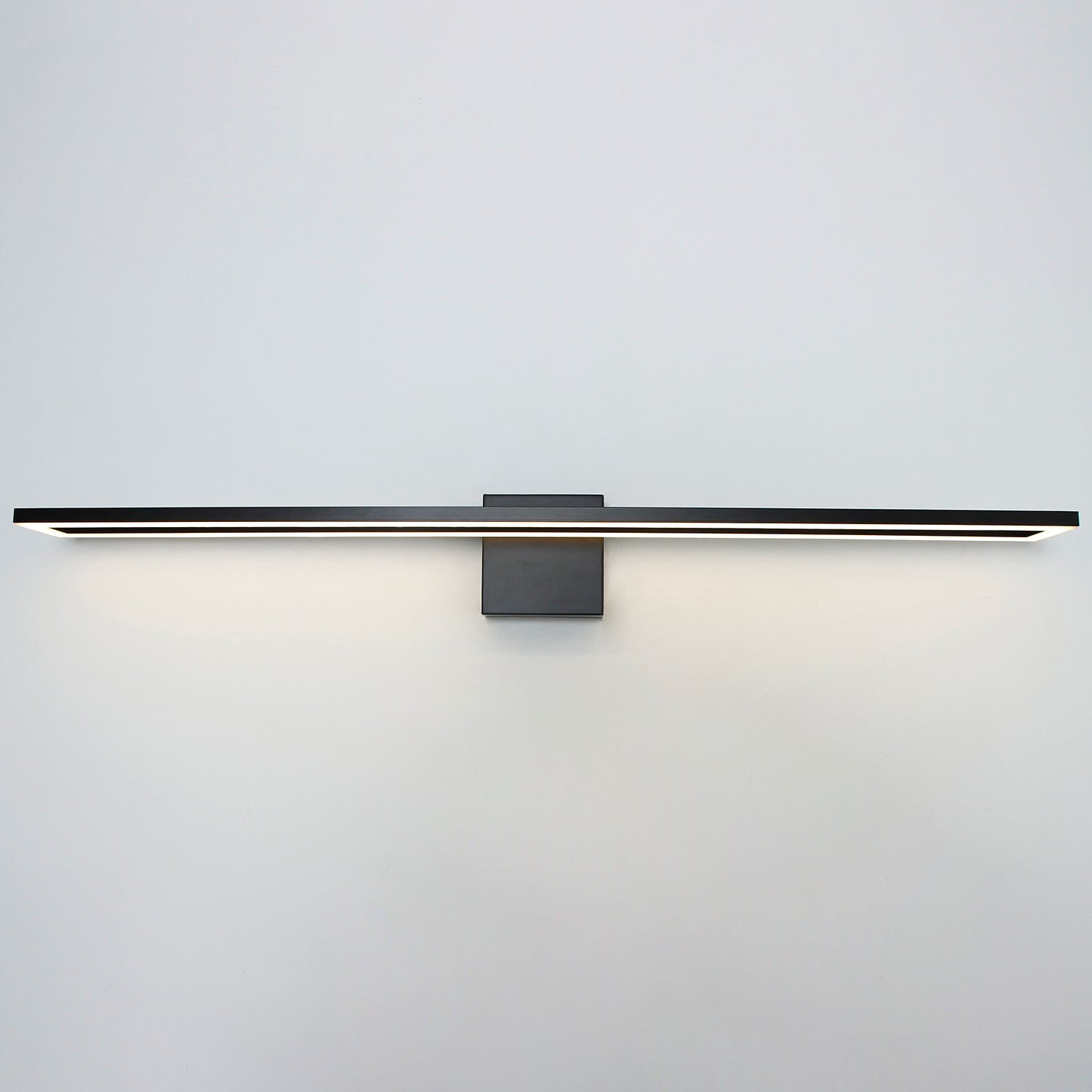 24/32/40 in. Black Rectangle Dimmable LED Vanity Light,Indoor Wall Sconces