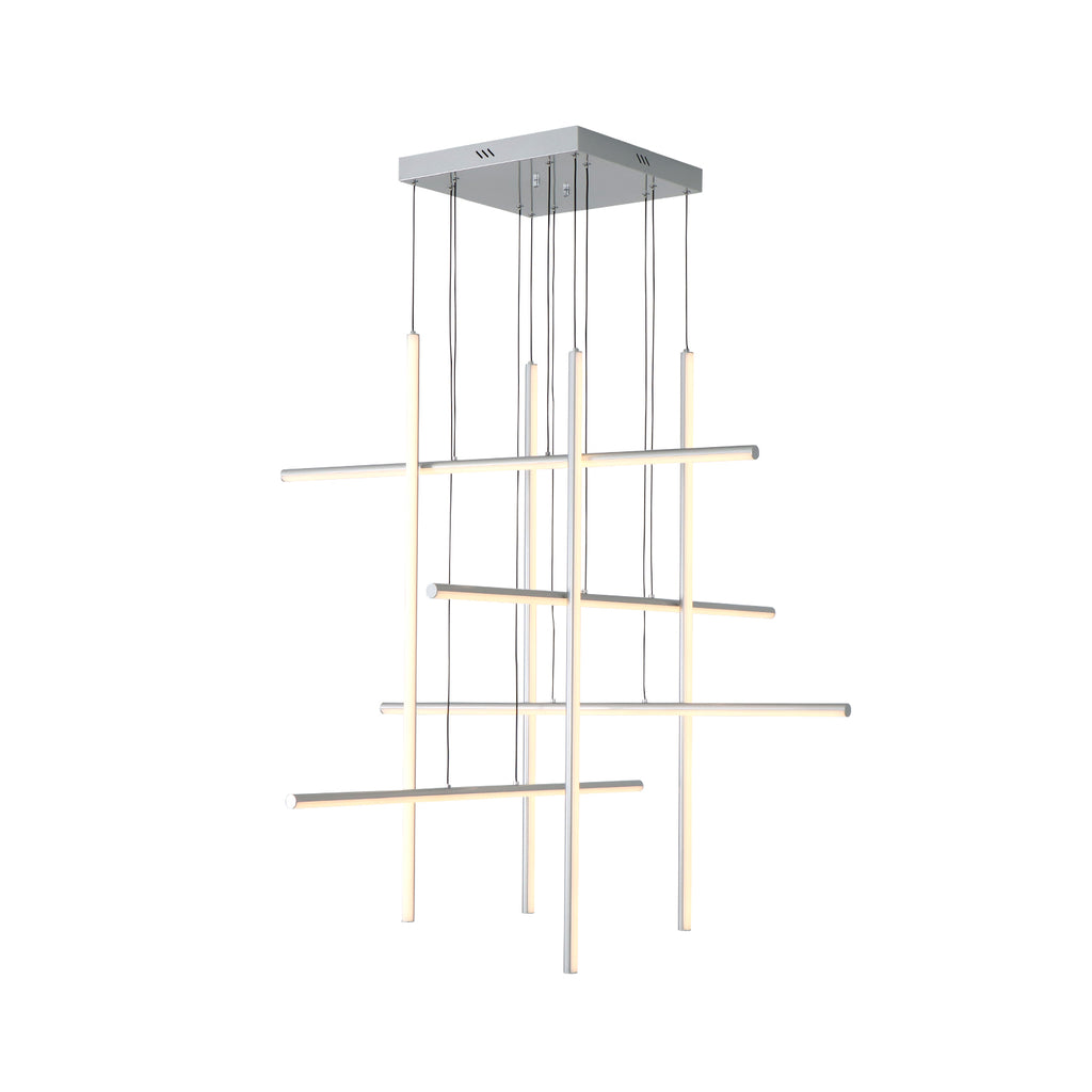 Modern Integrated LED Dimmable Linear Long Chandelier