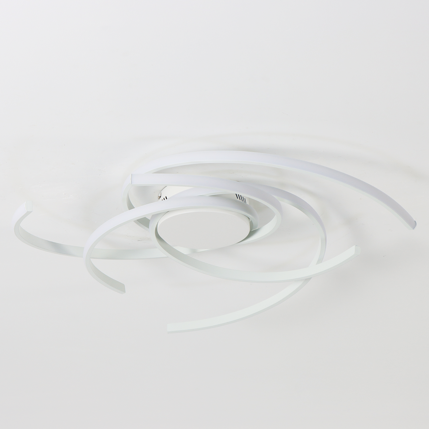 3 Lights Swirl Linear Integrated LED Dimmable Flush Mount Ceiling Light