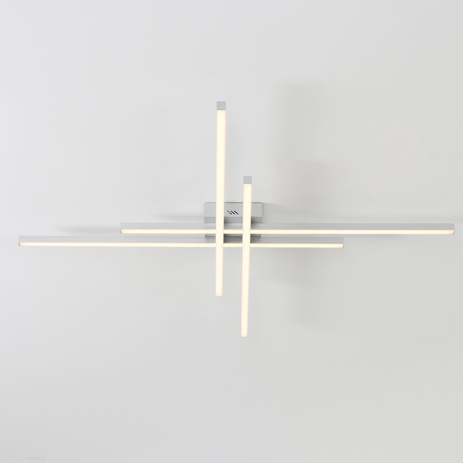 4-Lights Linear Modern LED Dimmable Flush Mount with Remote Control