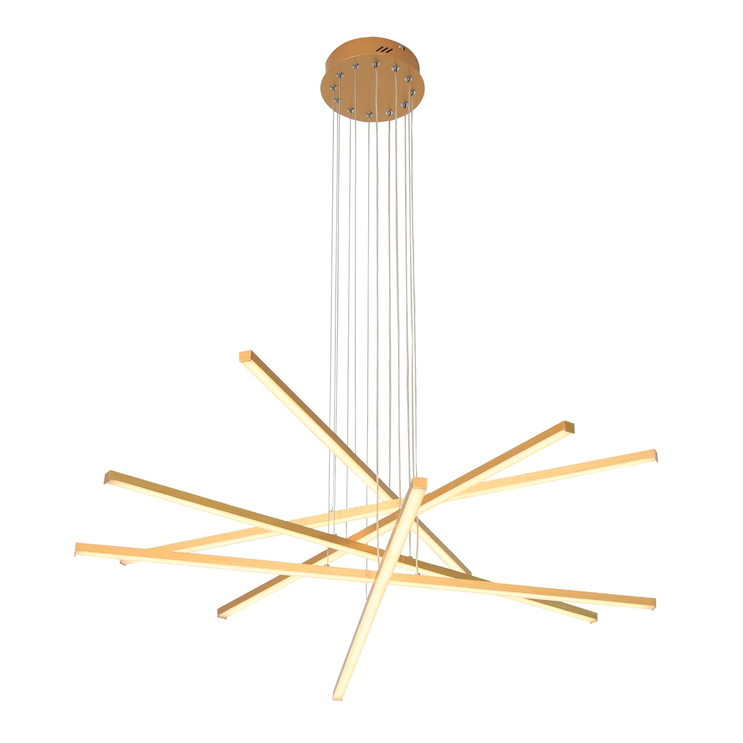 3/6 Lights Linear Sputnik LED Triac Dimmable Chandeliers