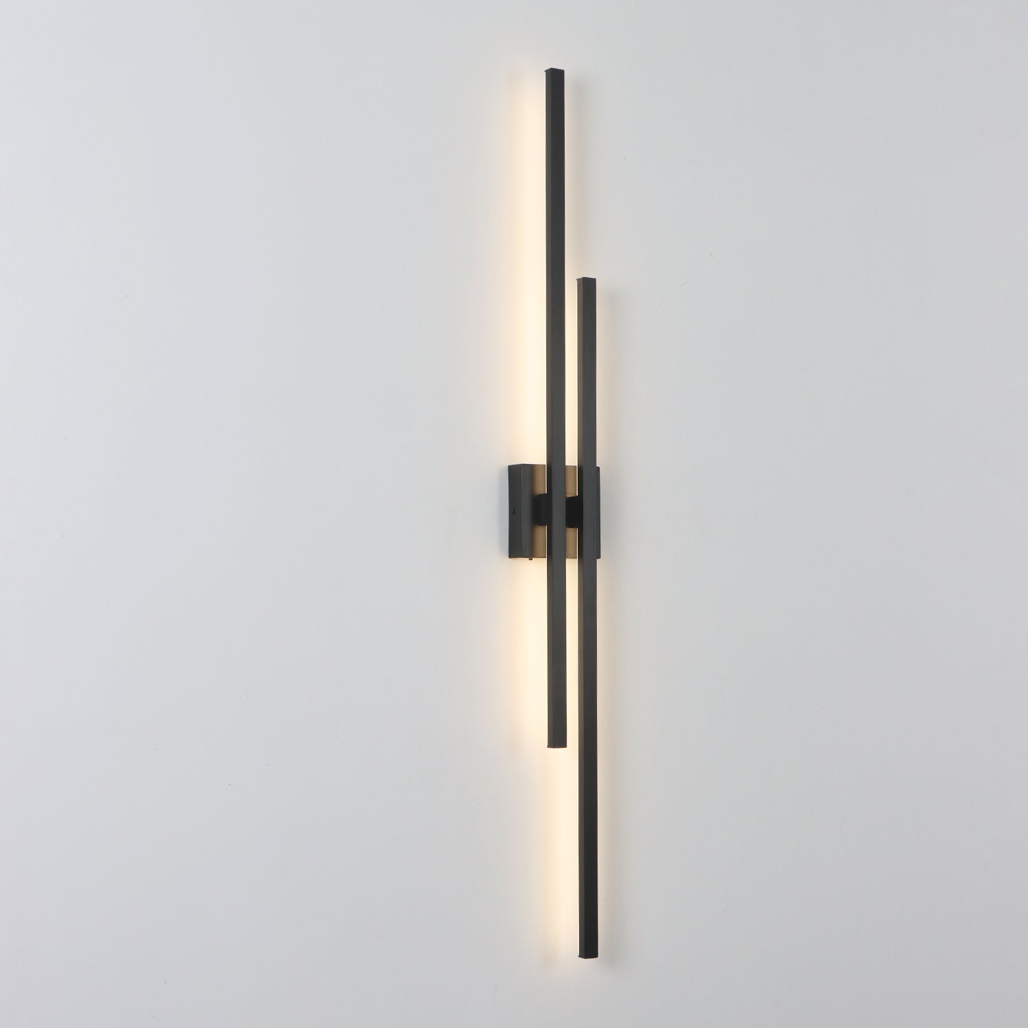 28/35/44 Inch 2-Lights Black 3 CCT Dimmable Linear Wall Sconce