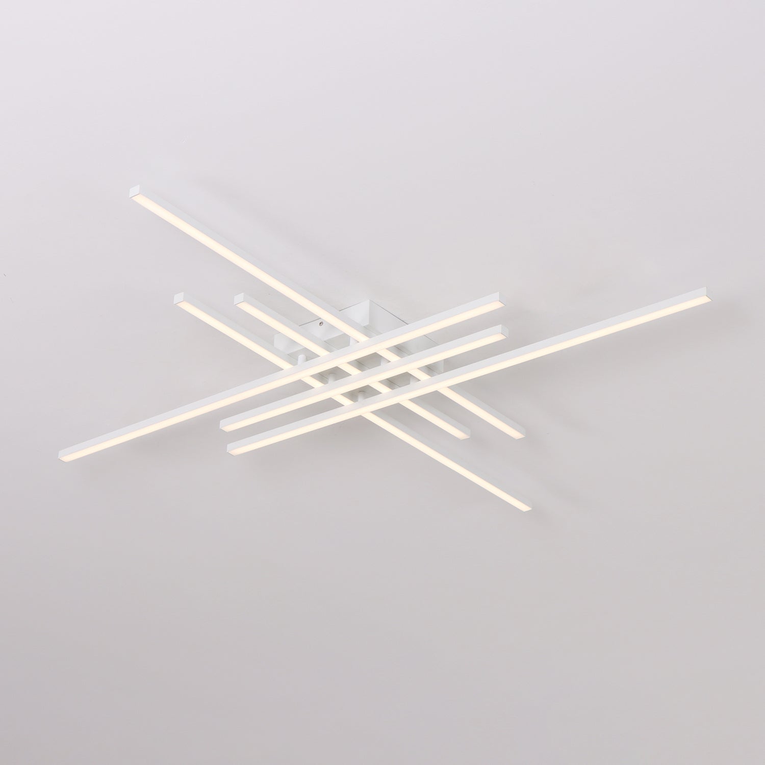 6-Lights Linear Modern LED Triac Dimmable Flush Mount