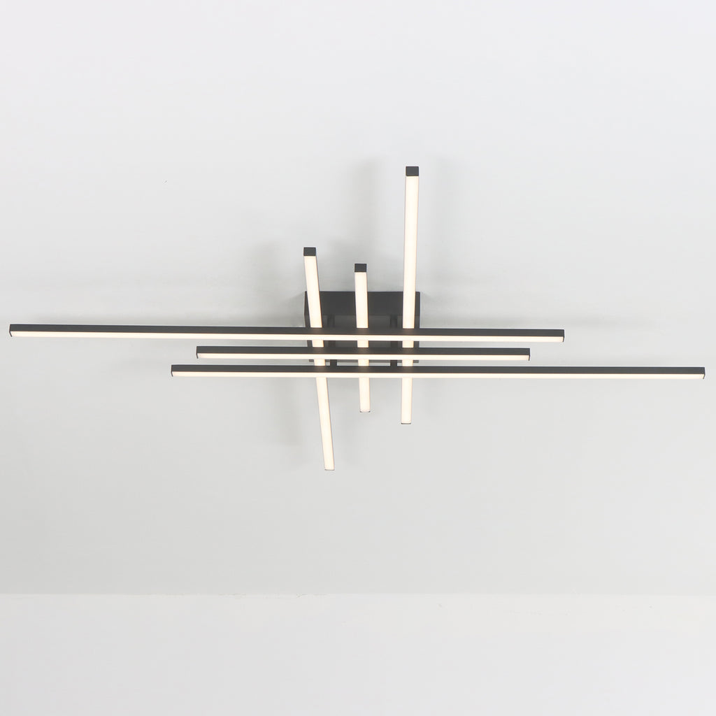 6-Lights Linear Modern LED Triac Dimmable Flush Mount