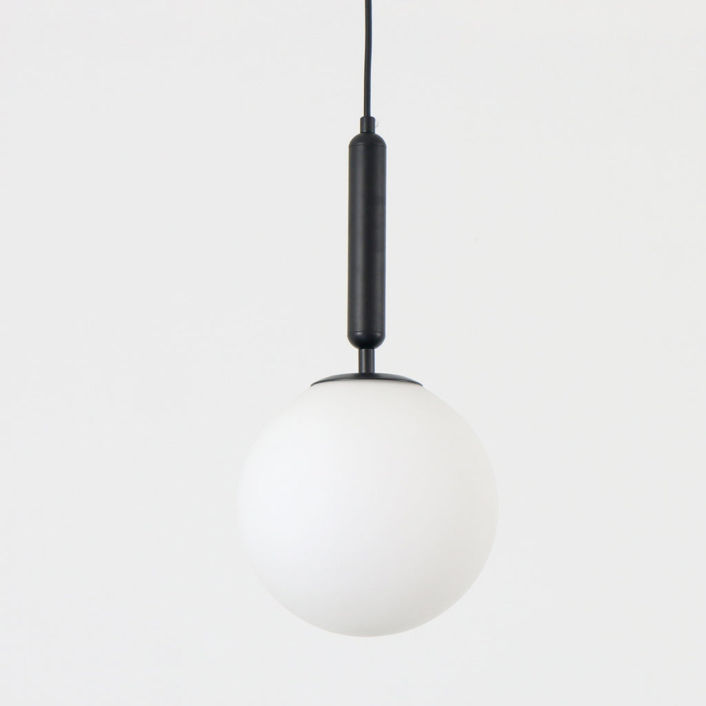 8 In. 1-Light Modern Globe Glass Shade Mini-Pendant Light with E12 Base