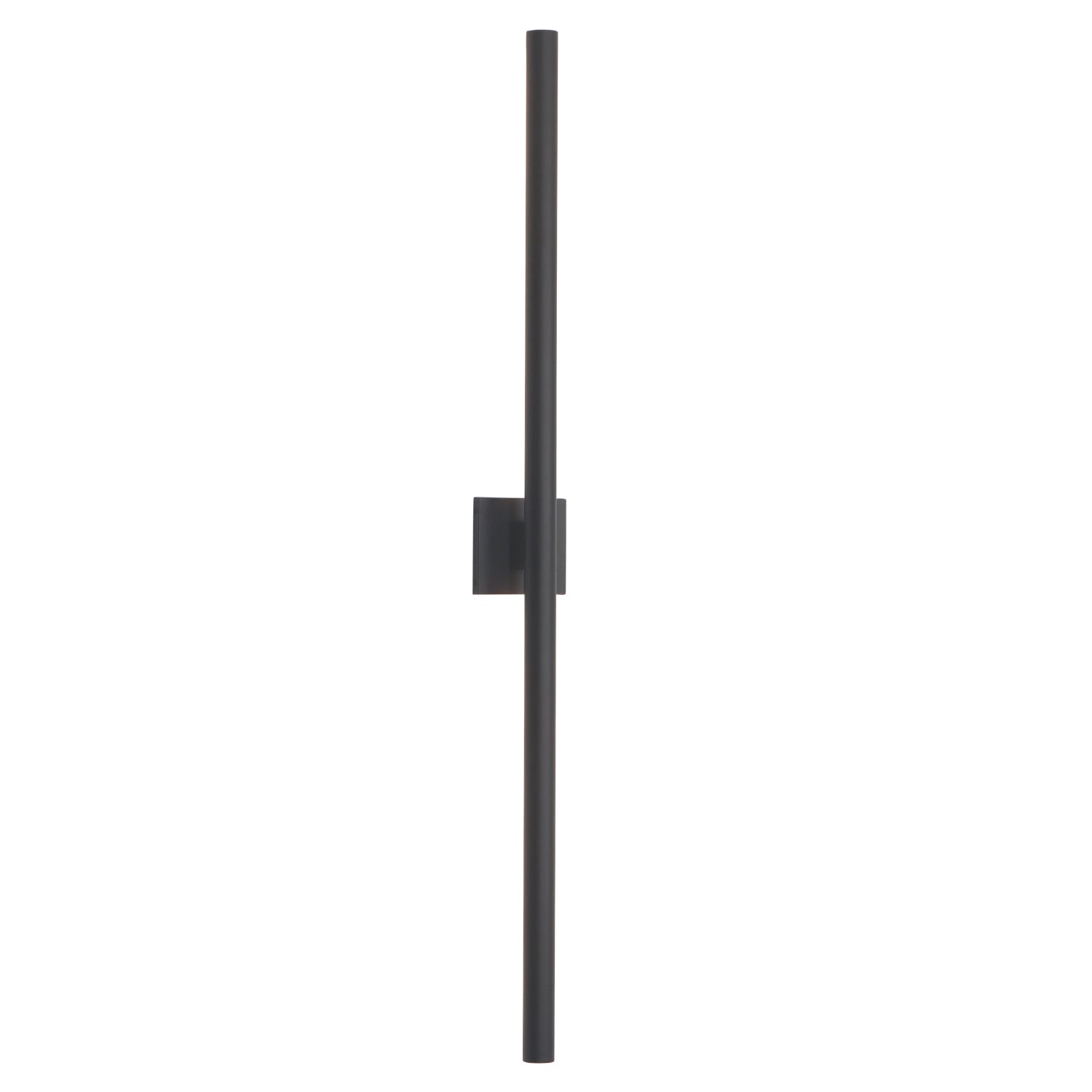 Cylinder Outdoor Minimalist Linear Black LED Wall Sconce