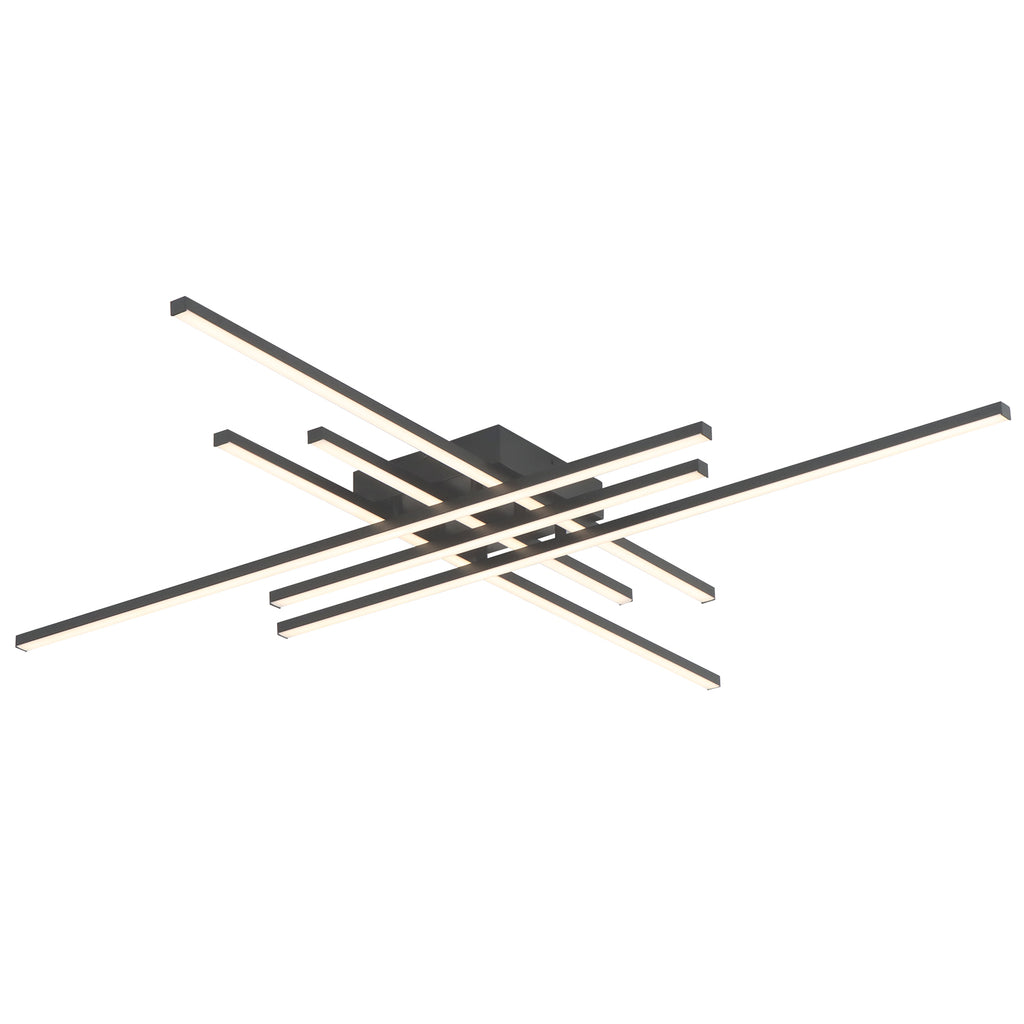 6-Lights Linear Modern LED Triac Dimmable Flush Mount