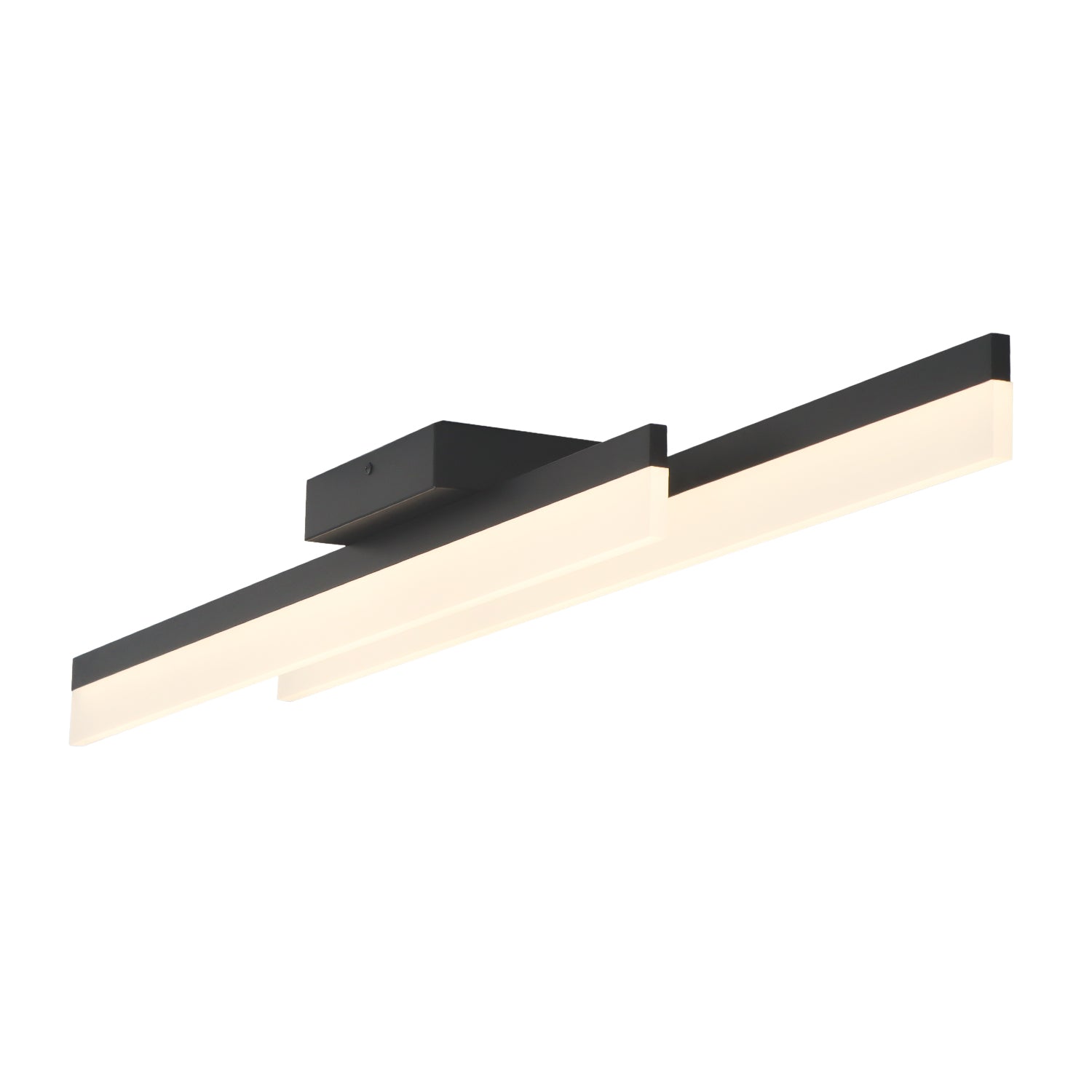 2-Lights Linear Modern LED Triac Dimmable Flush Mount with Acrylic Shade