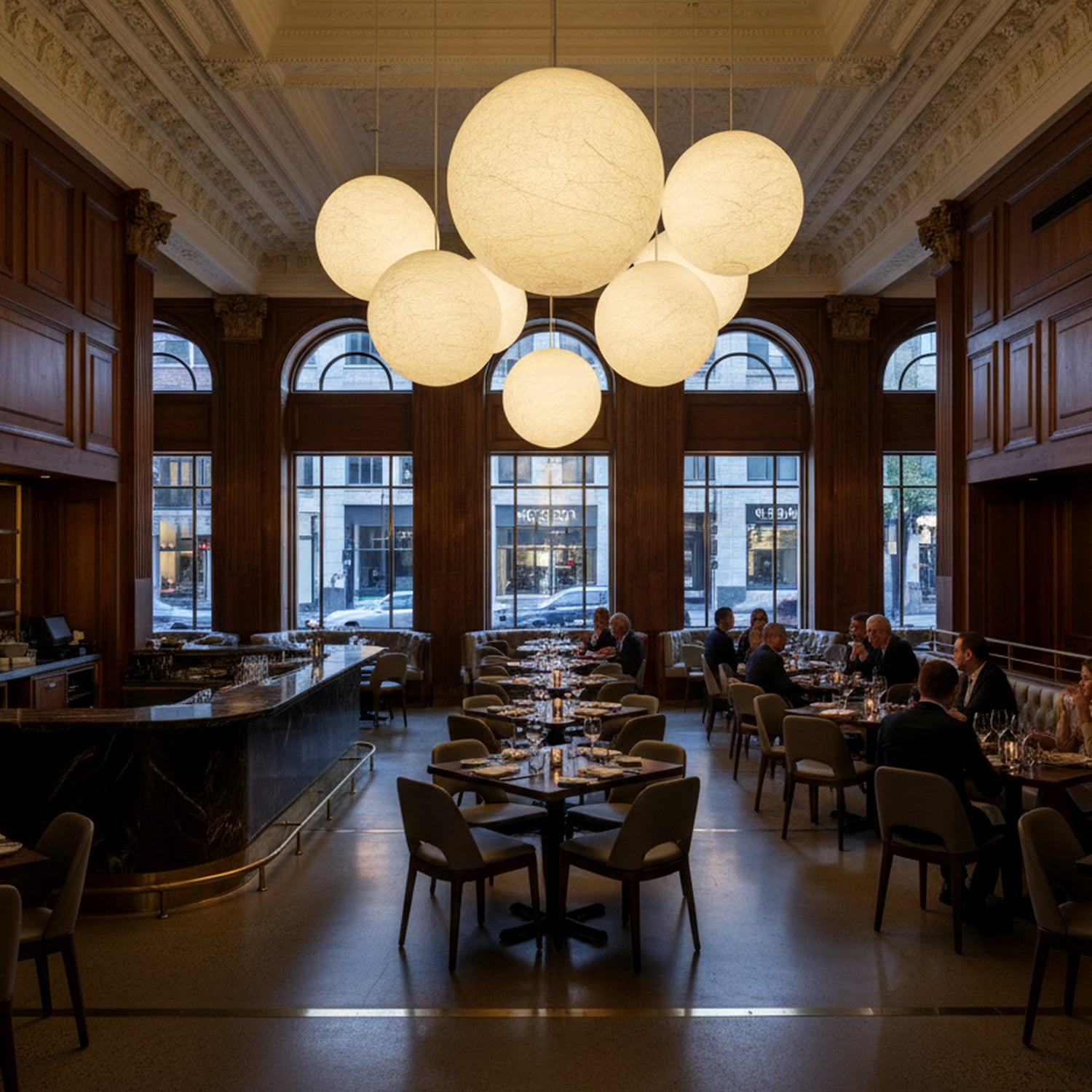 1 Light 11.8"/19.7" Modern White Acrylic Shade Pendant Light with E26 Bulb Base