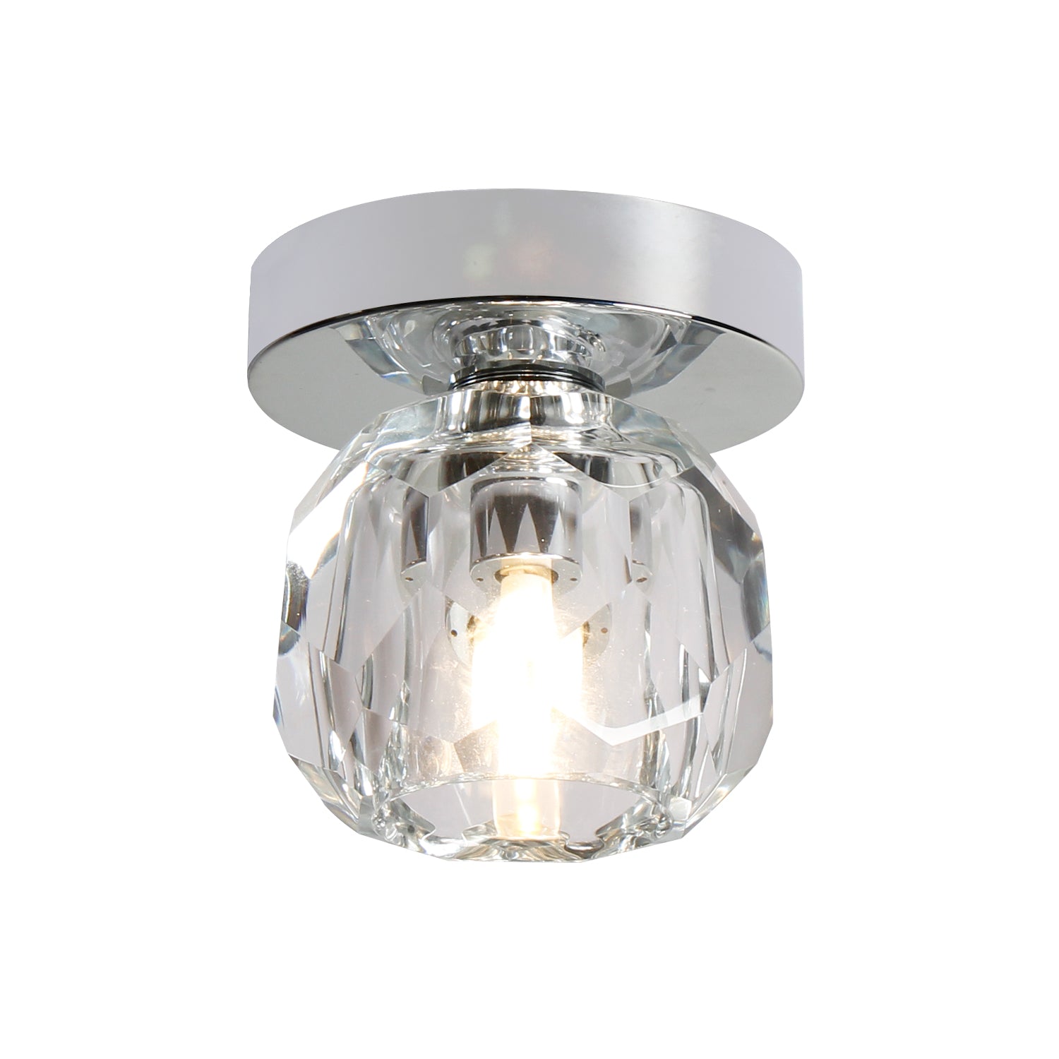 1-Lighting 4.7" Crystal Ball Shade Mini-Ceiling Light for Corridor Balcony Corner