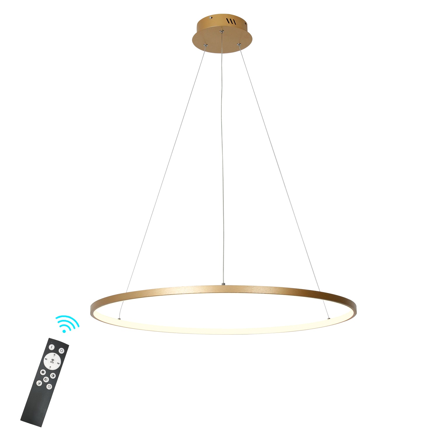 1 Ring Dimmable Integrated LED Pendatn Light,H0.8"