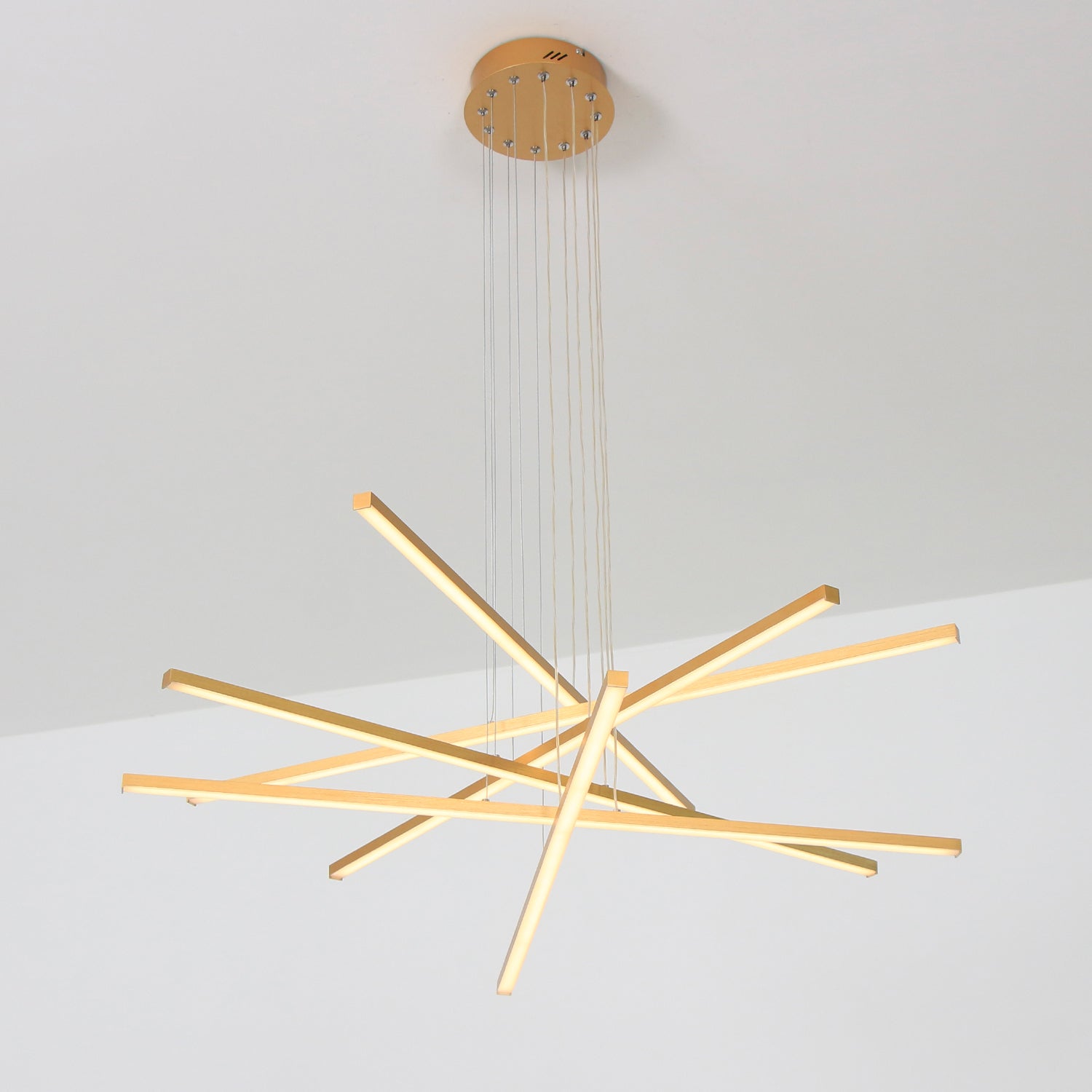 3/6 Lights Linear Sputnik LED Triac Dimmable Chandeliers