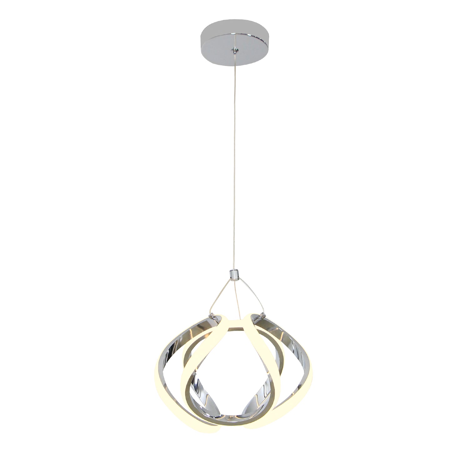 10" Swirl LED 12-Watt Statement Triac Dimmable Mini Pendant Light for Entrance Kitchen Aisle