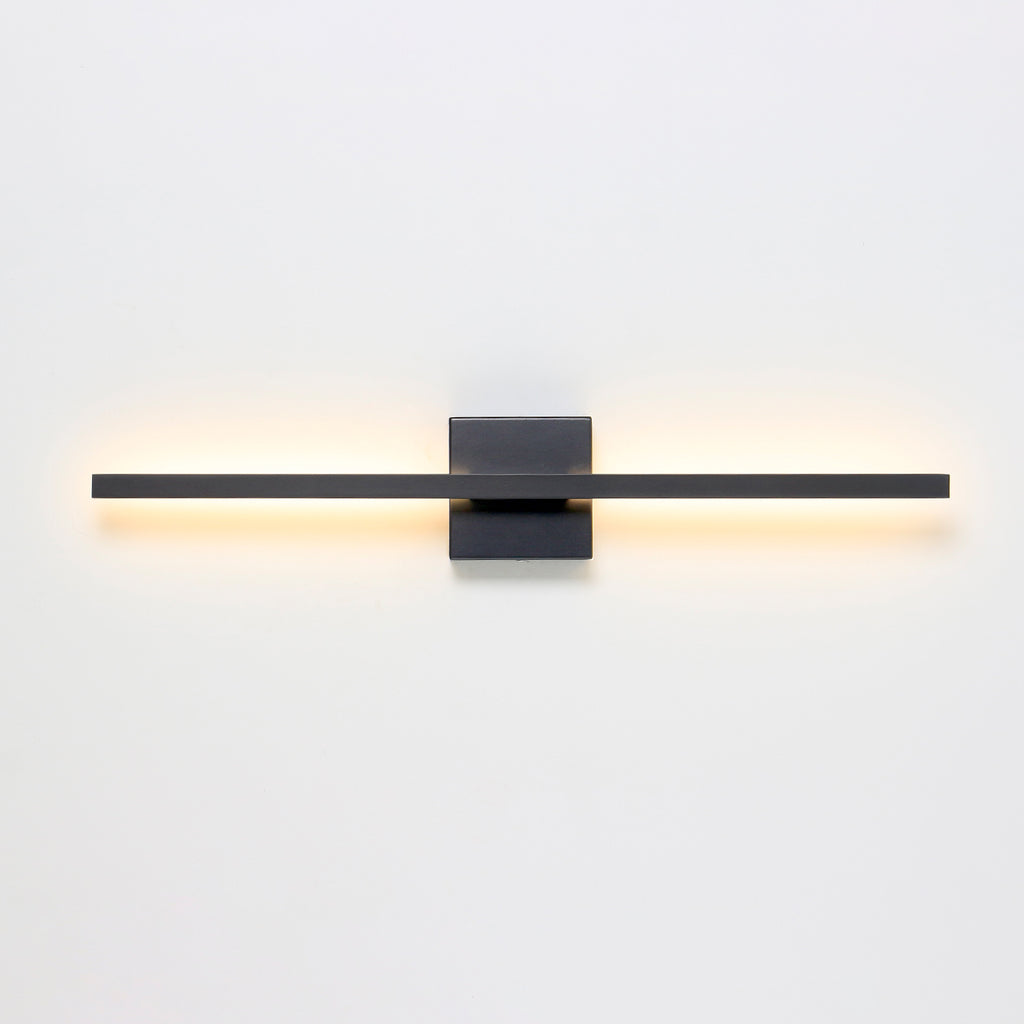 Modern LED Line Wall Sconces Traic Switch Dimming Alumnium Black/Silver/Gold Wall Light for Living Bedroom, Kitchen, Bathroom, Office Room