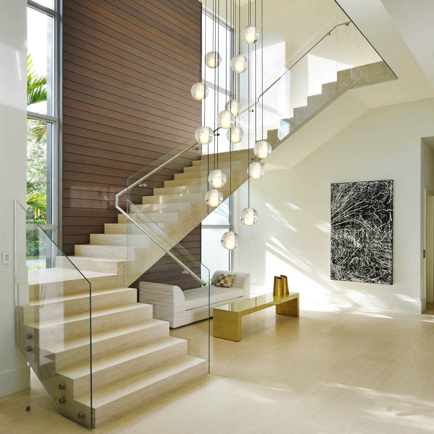 Raindrop 14 Lights Crystal Chandelier with G4 Bulb Base