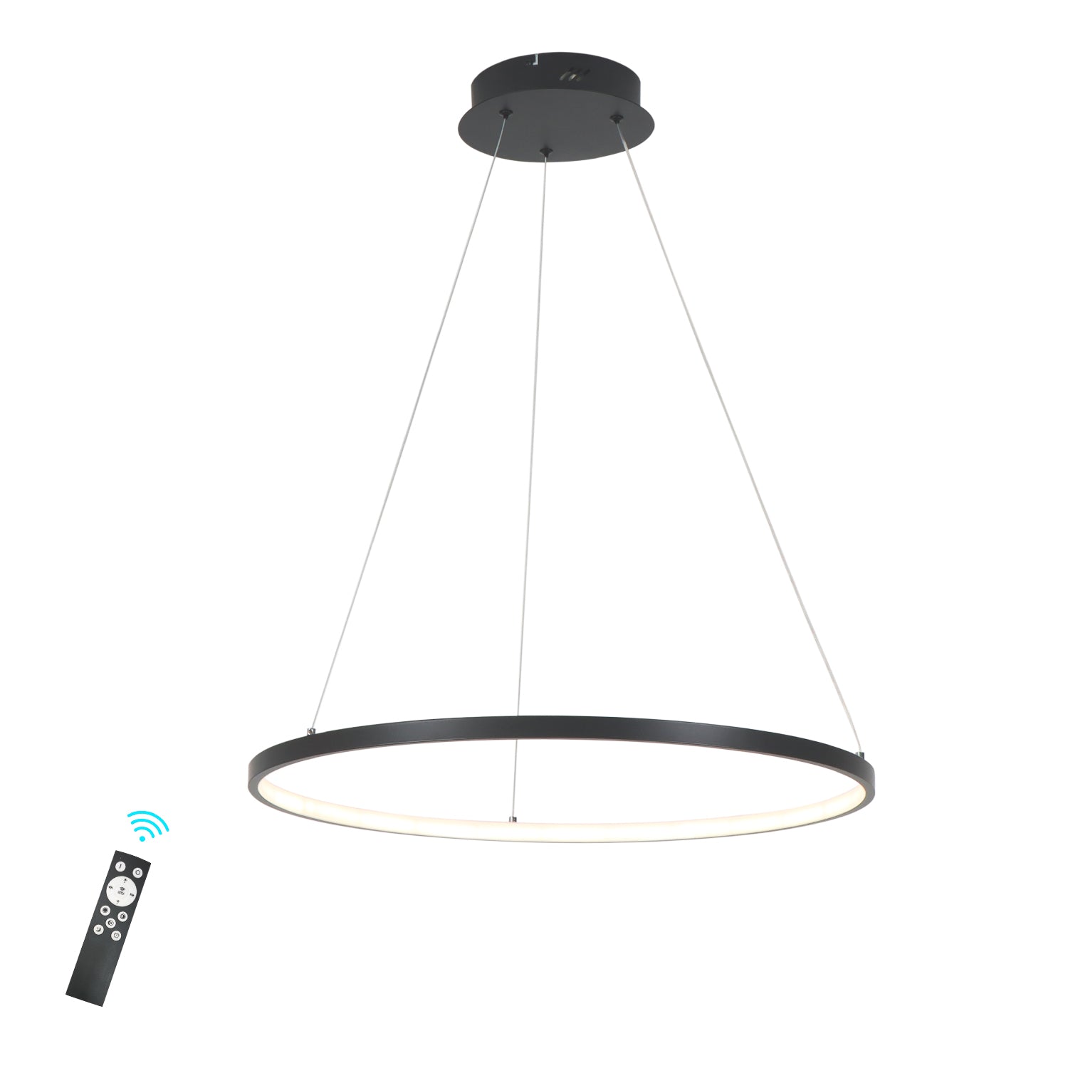 1 Ring Dimmable Integrated LED Pendatn Light,H0.8"