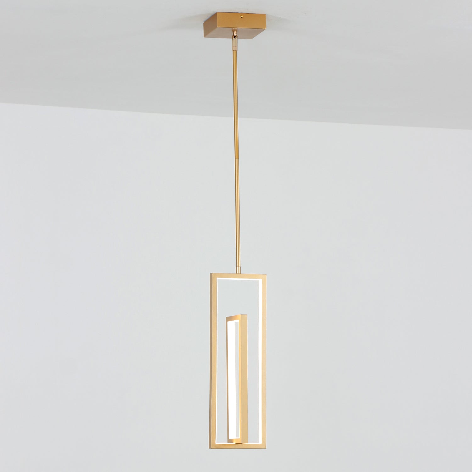 18.8"H*6"W 2-Light Modern Integrated LED Dimmable Mini-Pendant Light with Warm Light