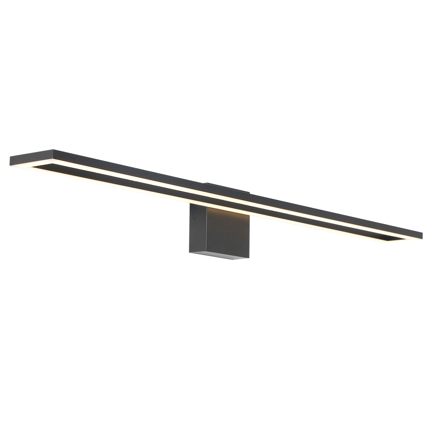 24/32/40 in. Black Rectangle Dimmable LED Vanity Light,Indoor Wall Sconces