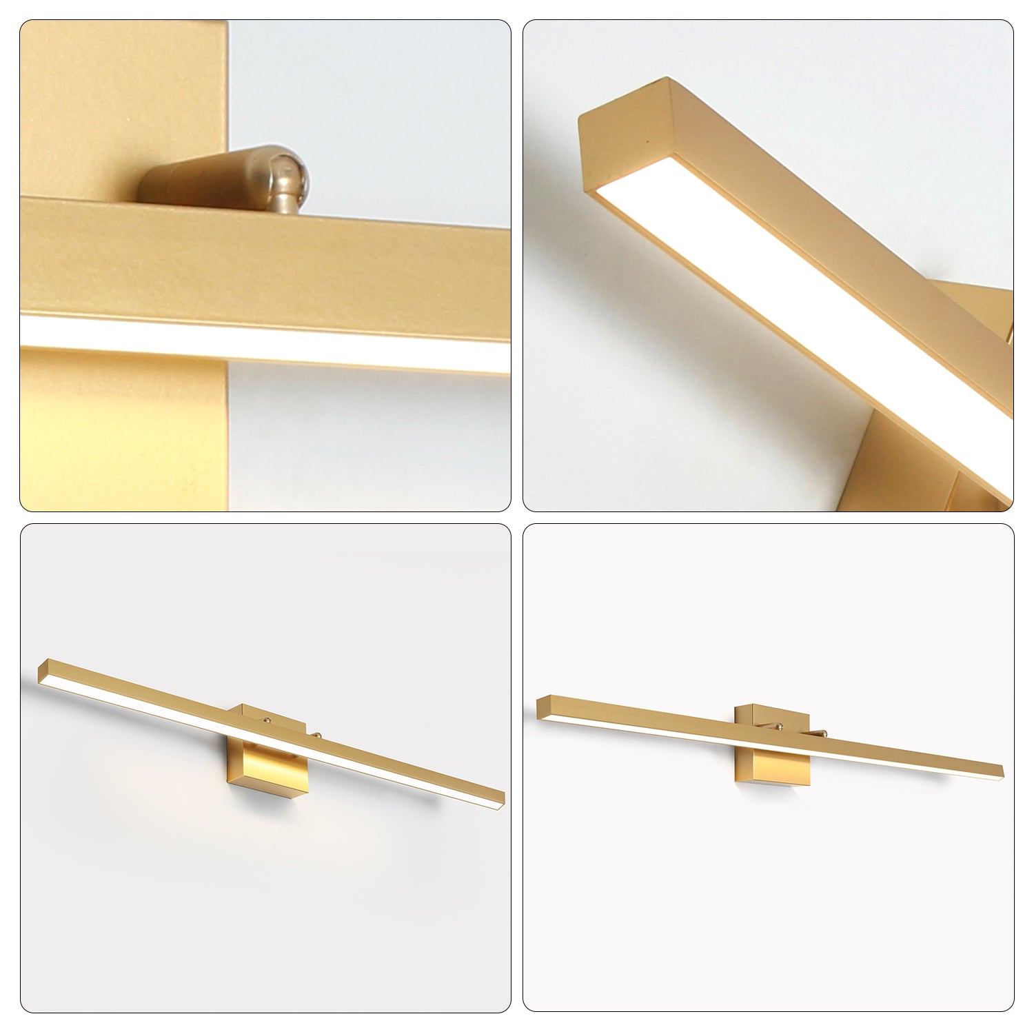 24/32 In. Rotatable LED Dimmable Vanity Light,Modern Linear Wall Sconce